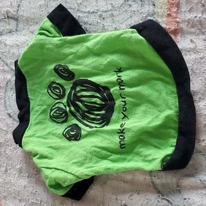small green dog tee shirt
